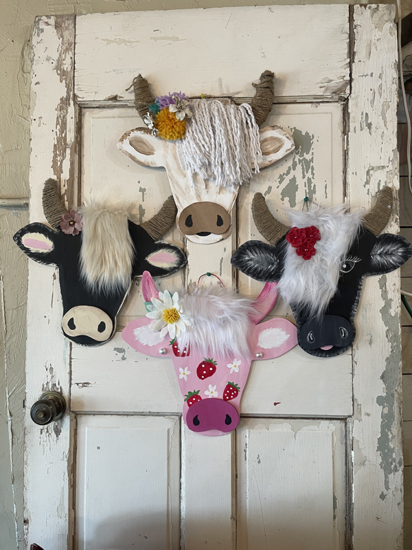 Cow Hand Puppet  Sterntaler – Wooden Heart Galway
